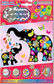 Набор для изготовления картины – Слоники (Клевер, АС 19-227)